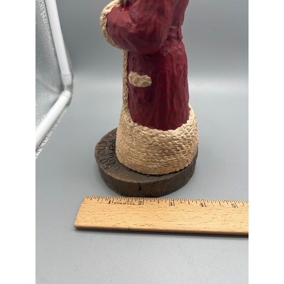 Vtg Hand Carved Hand Painted Wooden Dutch German Santa Clause‎ Wood Works VA - Picture 8 of 9